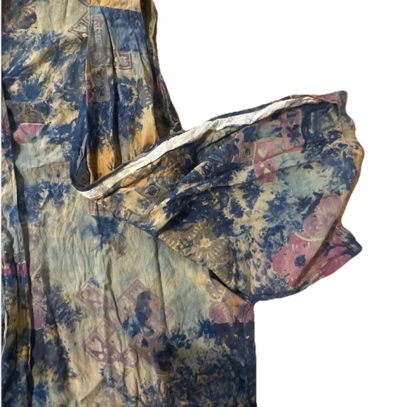 Womens Small Button Front Vest Boho Hand Made Festival Hippie Rainbow Las Manos - Picture 4 of 6